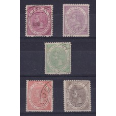 RUMANIA 1891 SERIE COMPLETA DE ESTAMPILLAS DENTADO 13 1/2 RARA 22,50 €